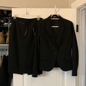 Express Elegant Black Suit Set